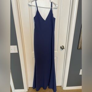 Infinite Glory Slate Blue Maxi Dress lulus
